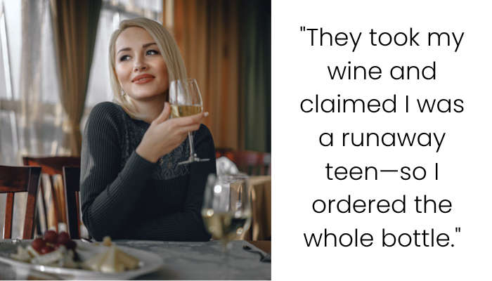 AITA for Ordering a Bottle of Wine and Vodka Shots After a Family Tried to Shame Me for Drinking?