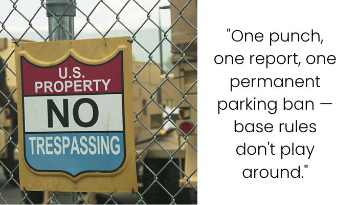 From Road Rage to Restricted Access: A Military Base Parking Lot Showdown