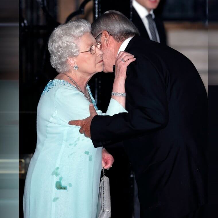 When the Queen Spilled Food Down Herself