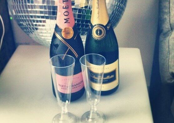 Clear Plastic Champagne Flutes